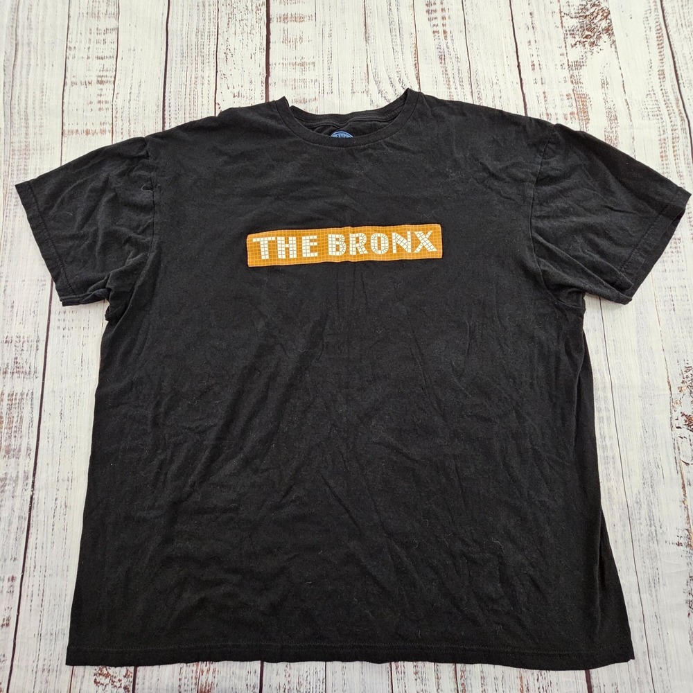 The Bronx‎ Subway Tile Shirts Black Short Sleeve Cotton Blend T-Shirt Men's 2XL